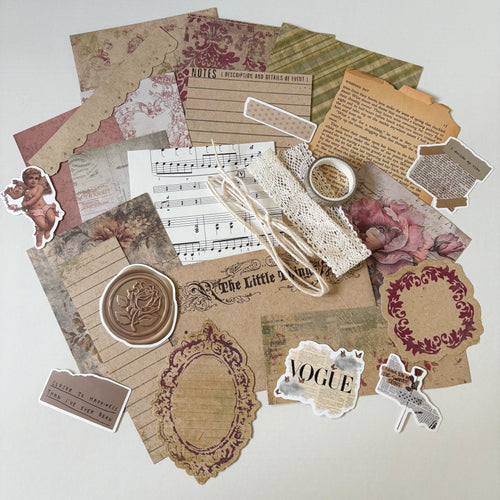 Antique Journal Kit | Vintage Ephemera Pack