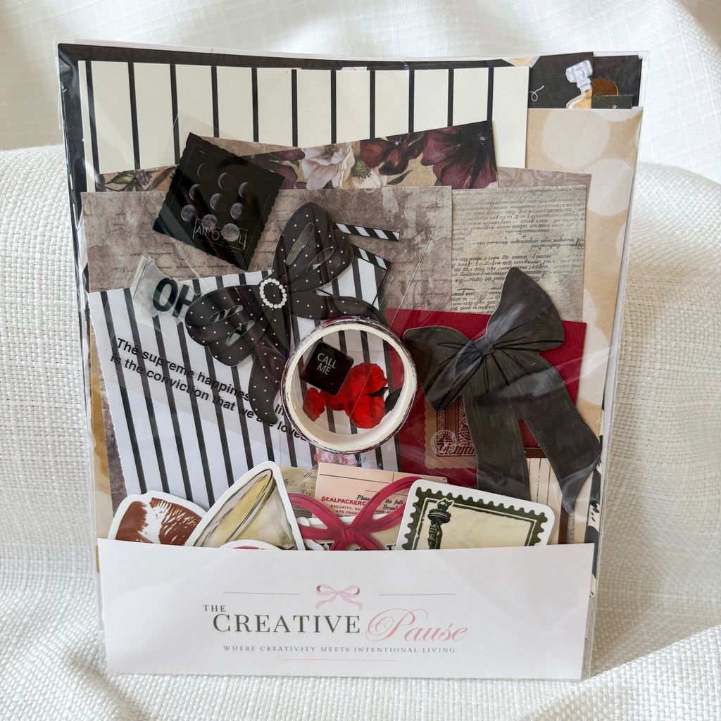Champagne & Paper Journal Kit | Glam Ephemera Pack