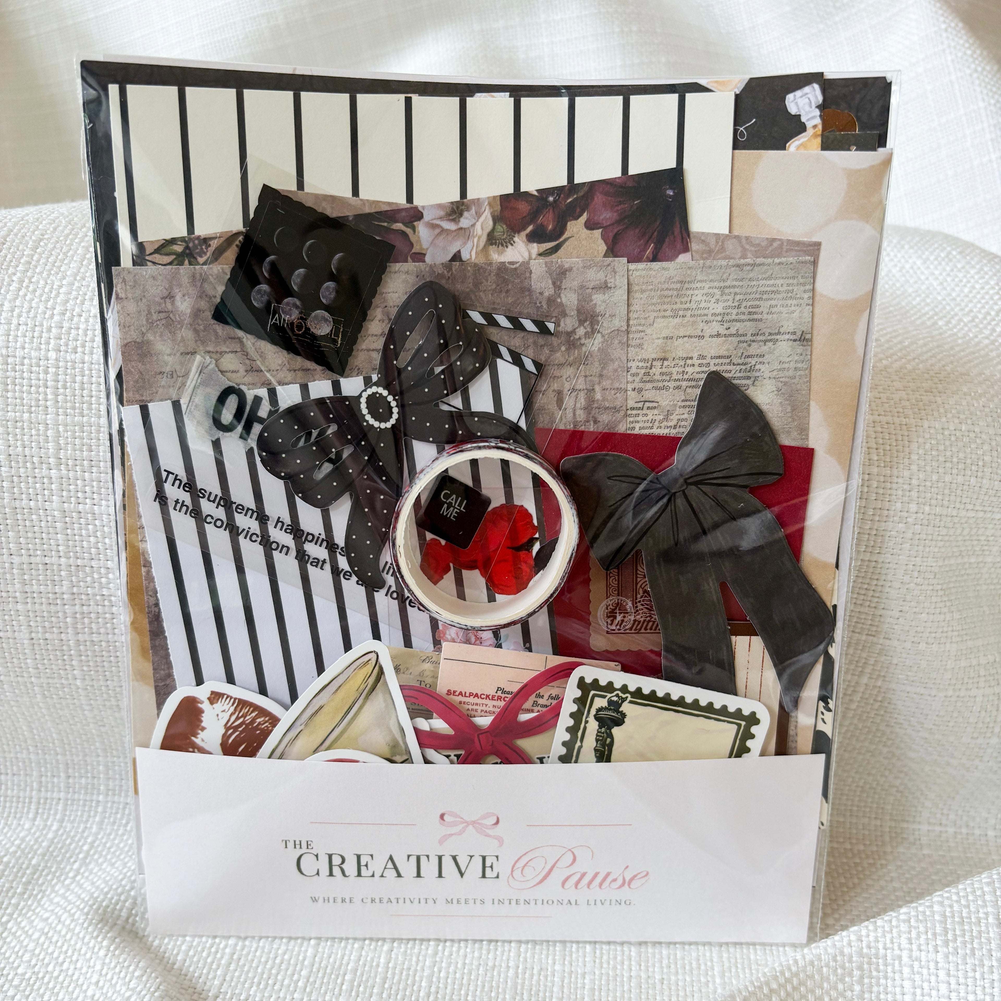 Champagne & Paper Journal Kit | Glam Ephemera Pack