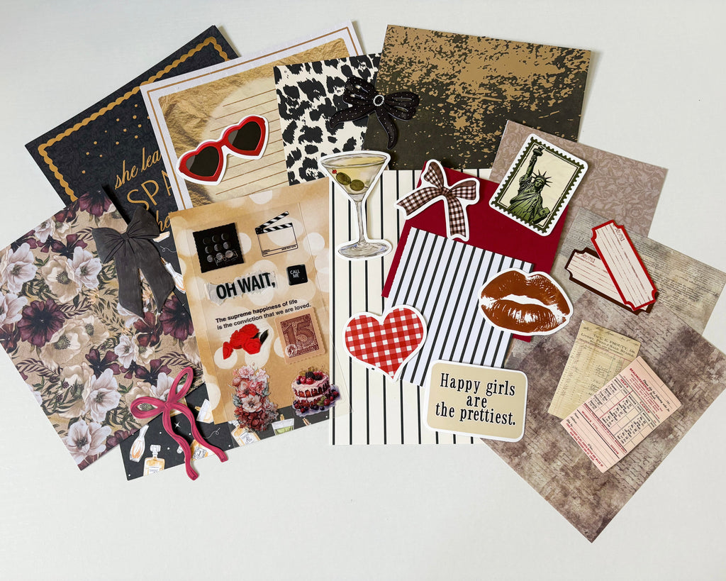 Champagne & Paper Journal Kit | Glam Ephemera Pack